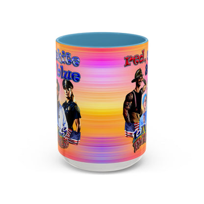 rw&b lives matter - Accent Mug (color blur)