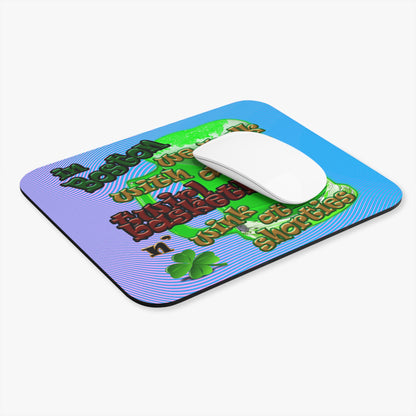 celtics logo - Mouse Pad (Rectangle) (light blue-purple wave)