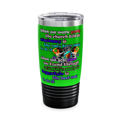doggystyle - Ringneck Tumbler, 20oz (logo green)