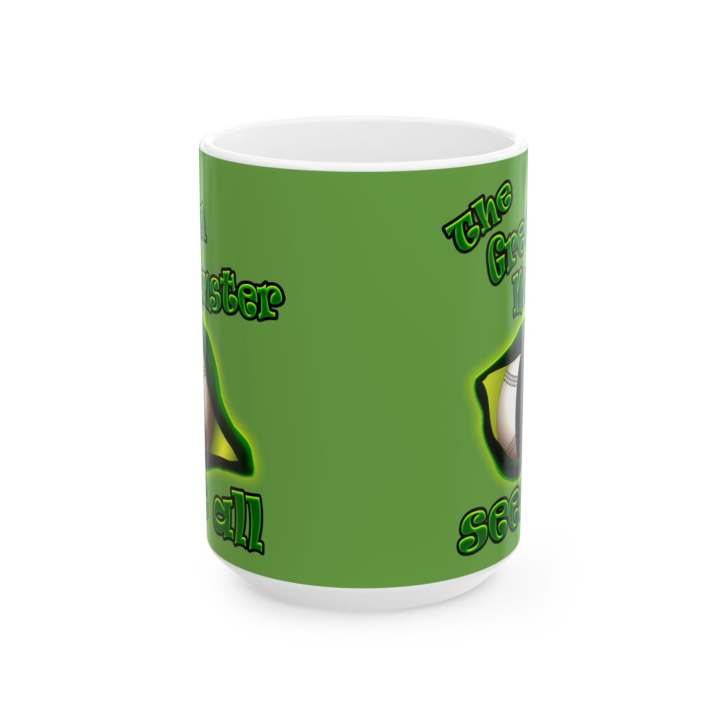 green monster - White Mug (green)