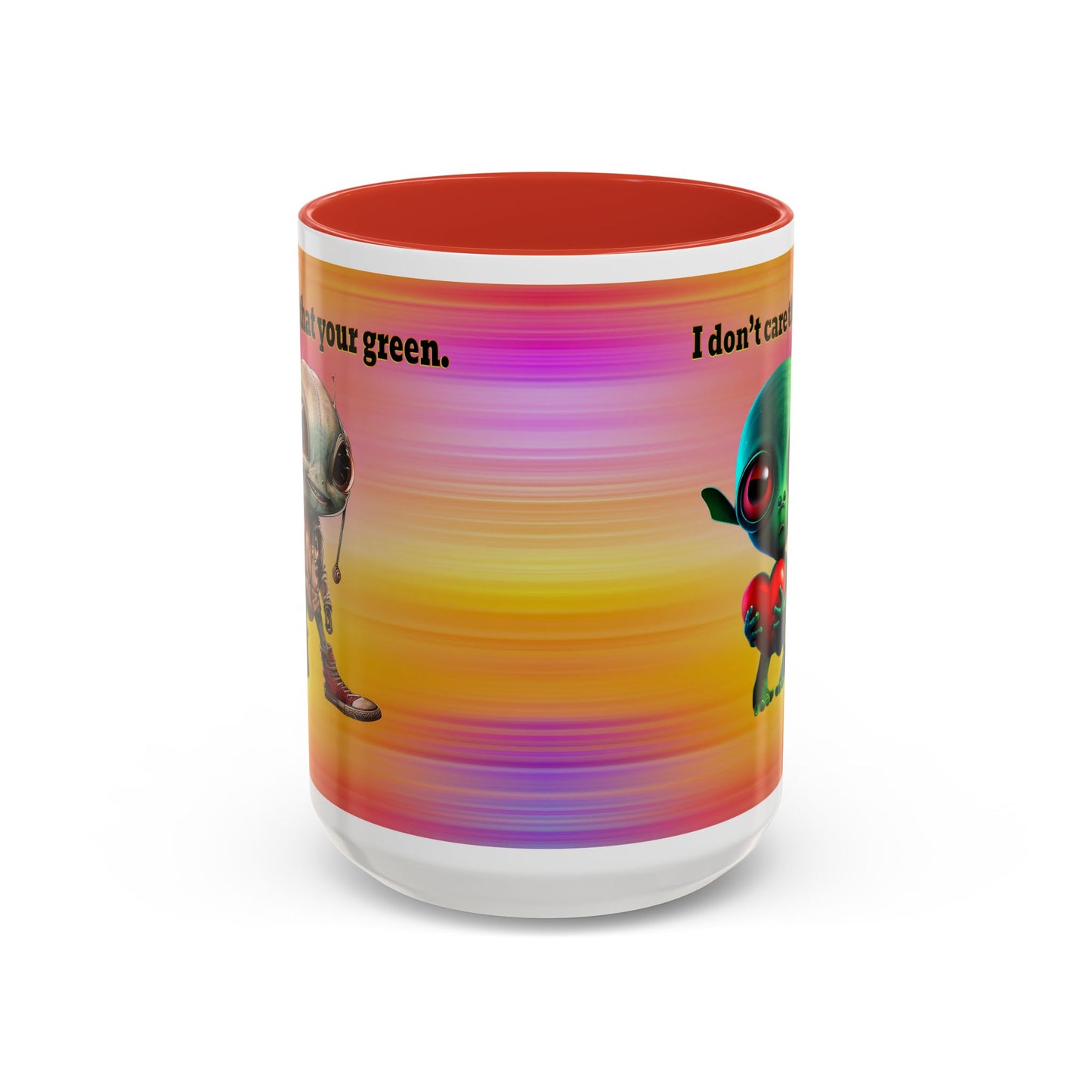 I don't care that your grey - Accent Mug (color blur)