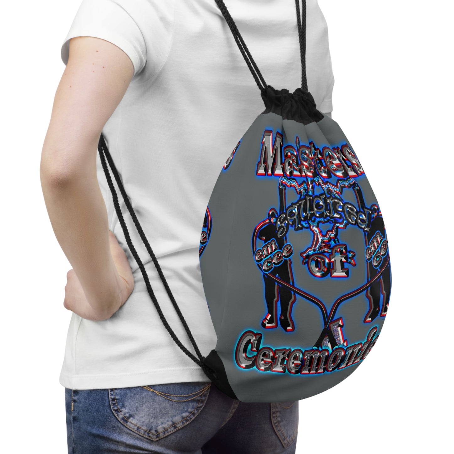 em cee squared - Drawstring Bag (dark grey)