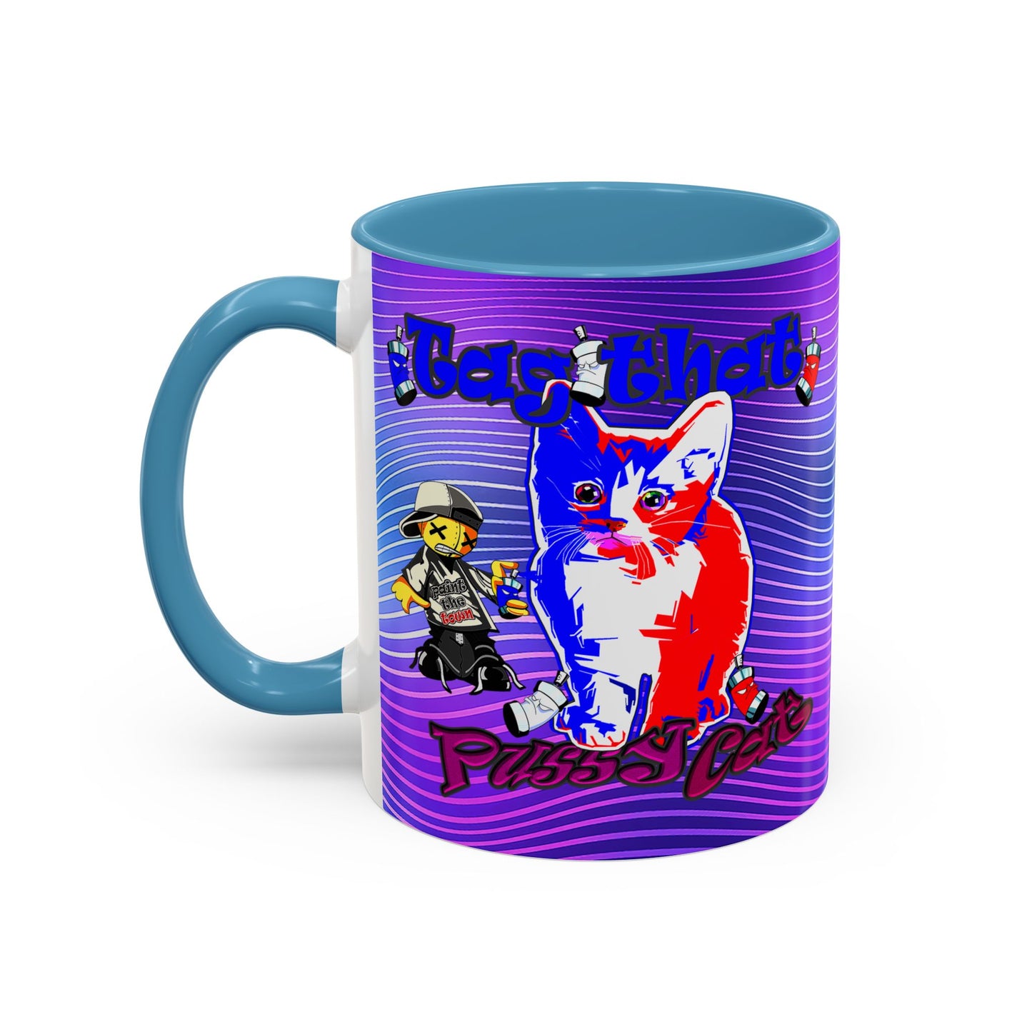 tag that - Accent Mug (purple wave)