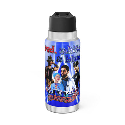 rw&b lives matter - Gator Tumbler, 32oz  (blue-white wave)