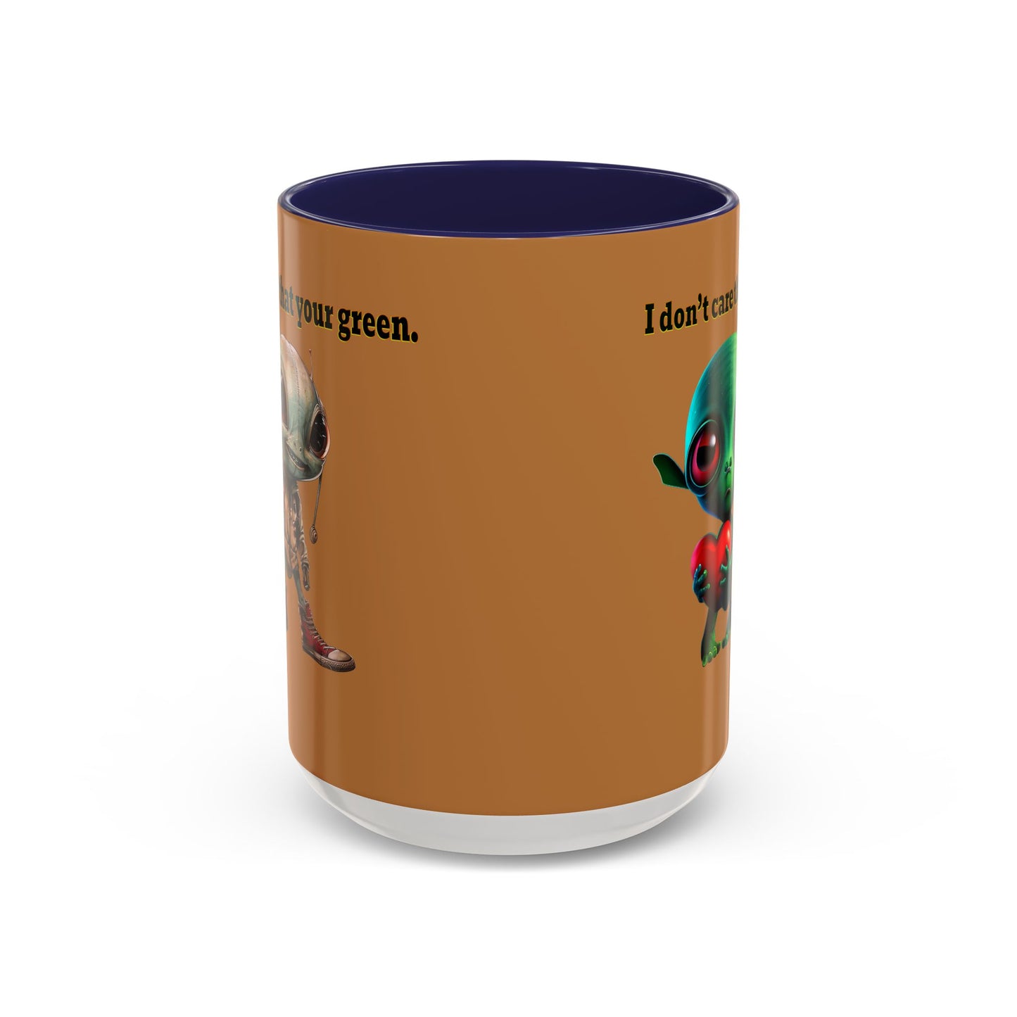 I don't care that your grey - Accent Mug (light brown)