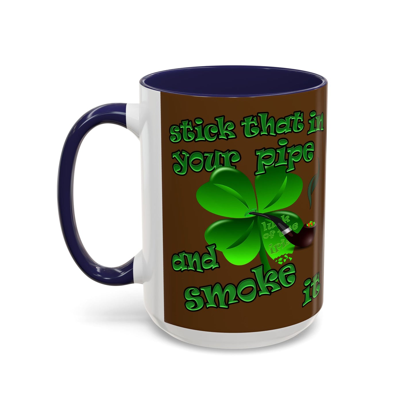 celtics logo - Accent Mug (brown)