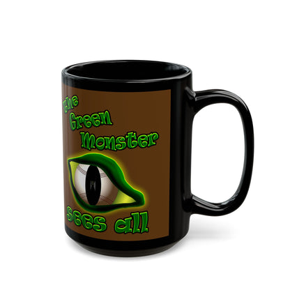 green monster - Black Mug (brown)