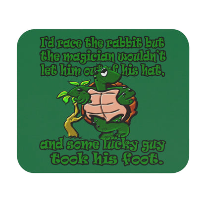 turtle race - Mouse Pad (Rectangle) (dark green)