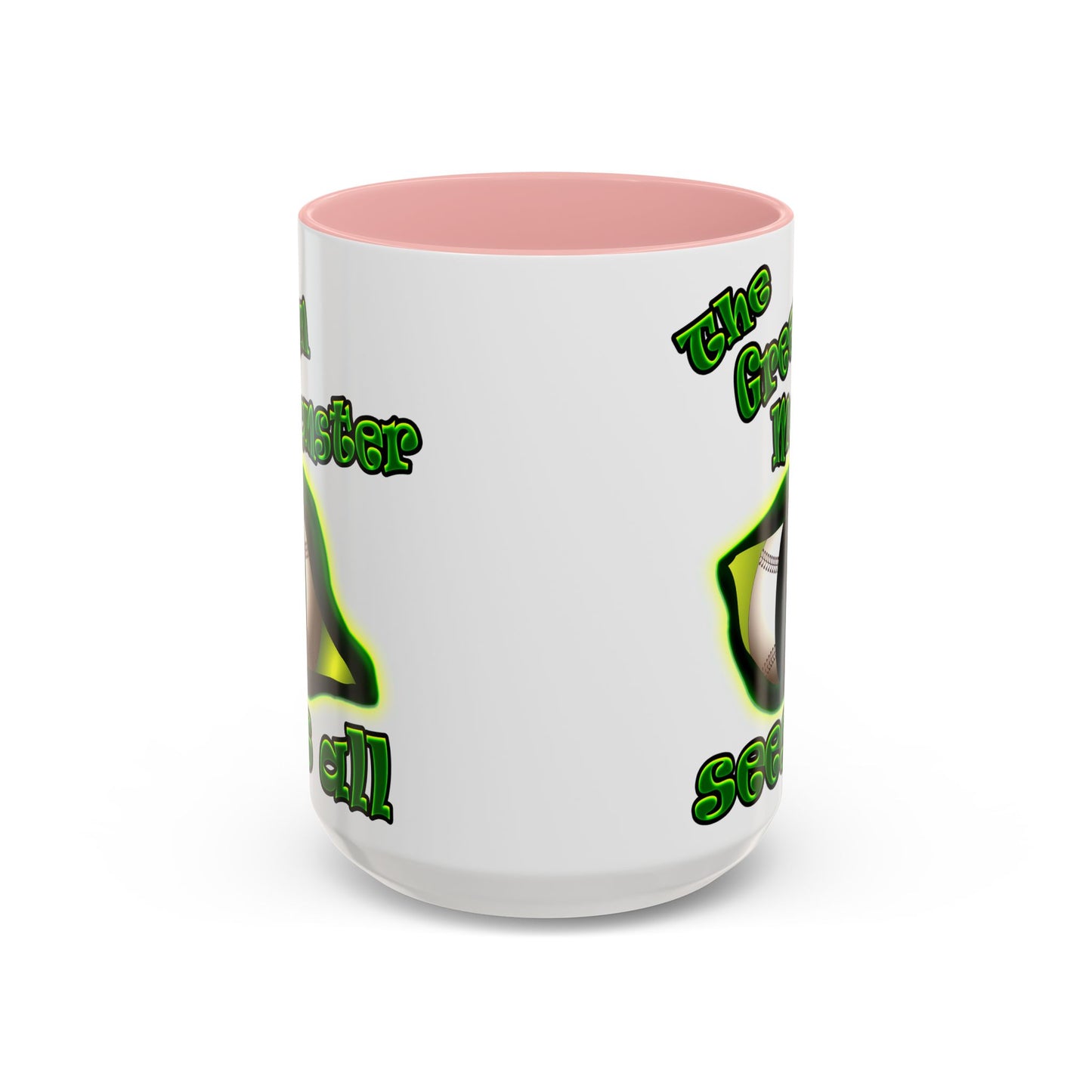 green monster - Accent Mug (white)