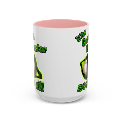 green monster - Accent Mug (white)