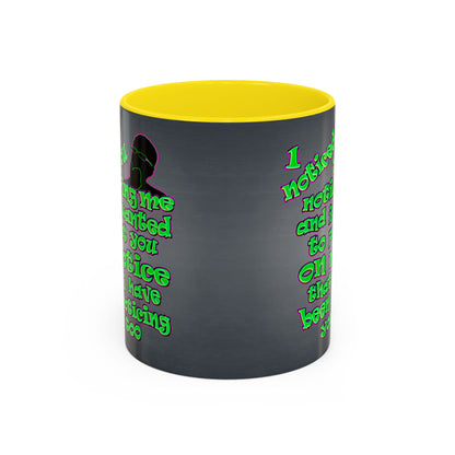 noticed you noticing - Accent Mug (grey-light grey)