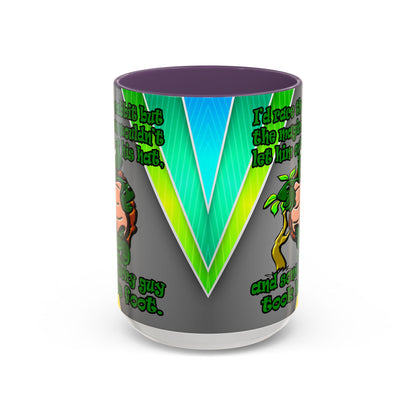 turtle race - Accent Mug (rainbow split)