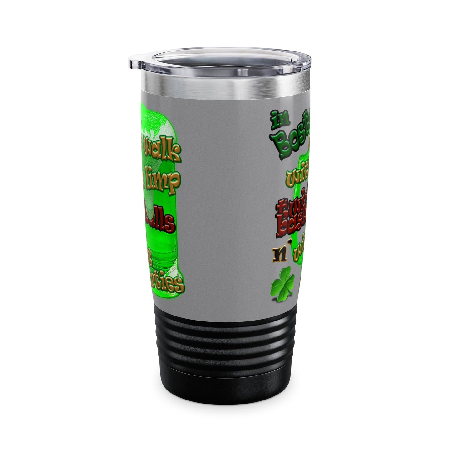 celtics logo - Ringneck Tumbler, 20oz (grey)
