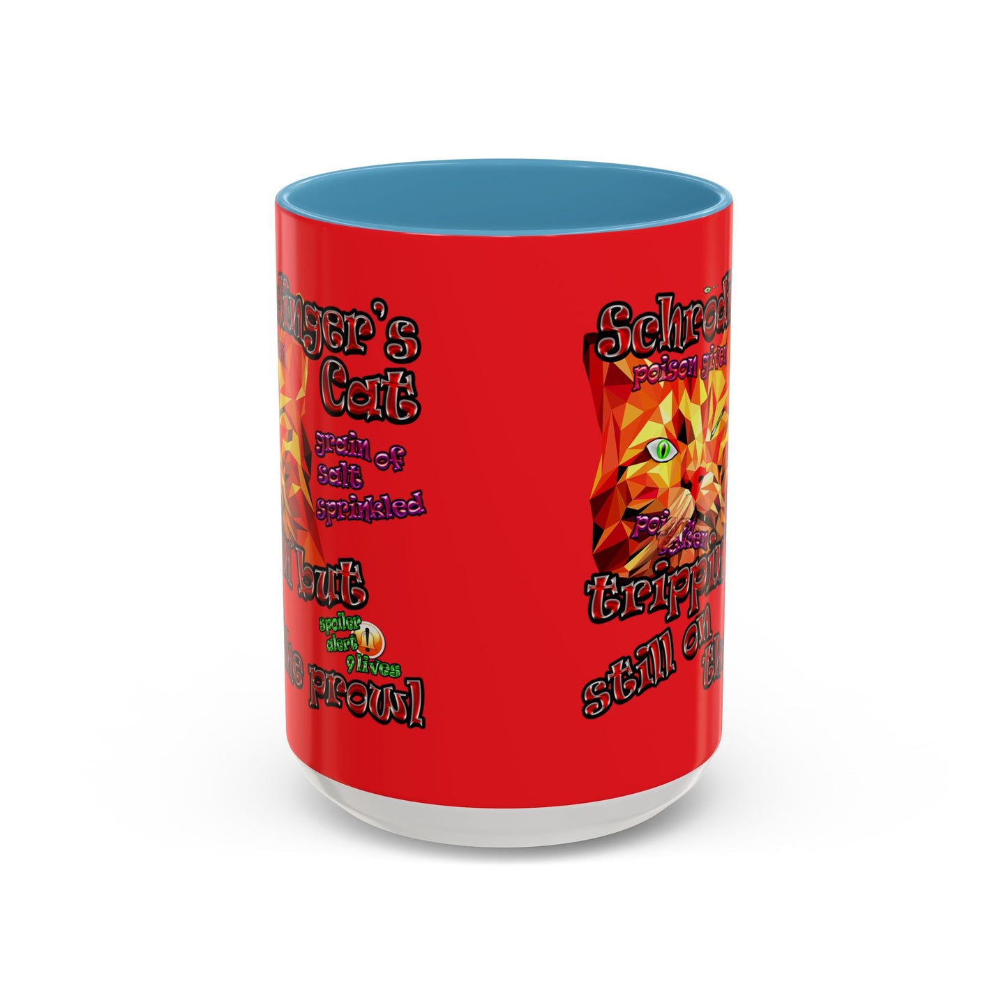 schrodinger's cat - Accent Mug (red)