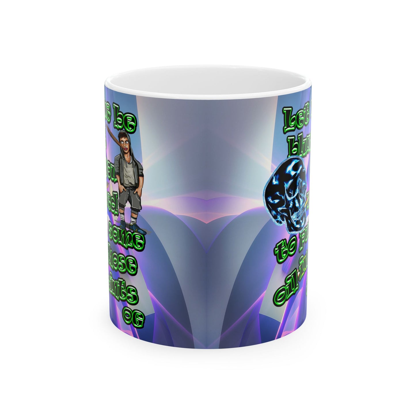 og - White Mug (grey-pink wave)