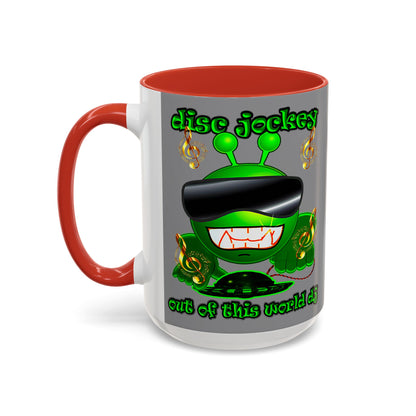 disc jockey - Accent Mug (grey)