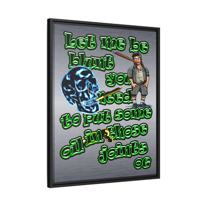 og - framed canvas art (brushed nickel)