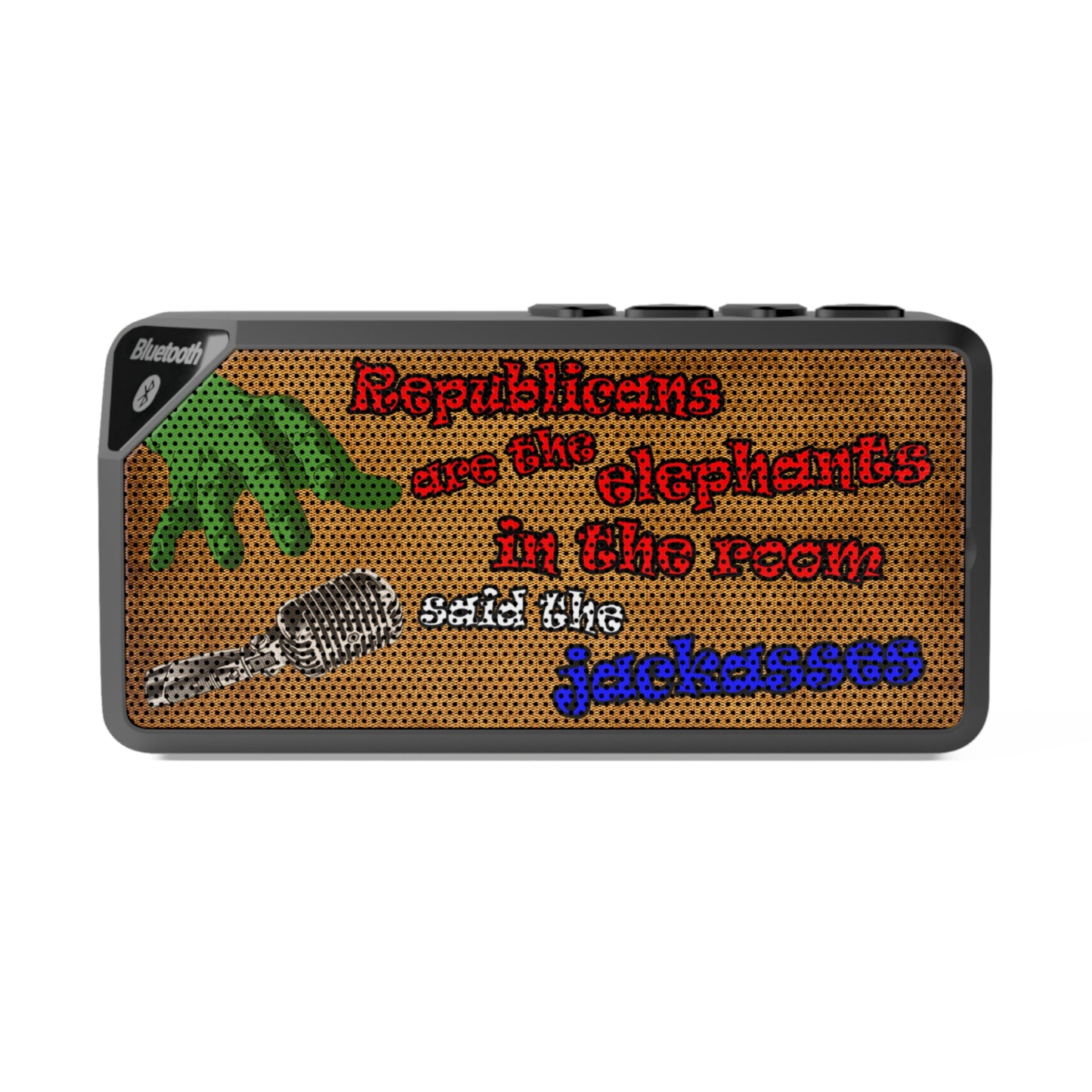 donkeys and elephants - Jabba Bluetooth Speaker (brown papyrus)