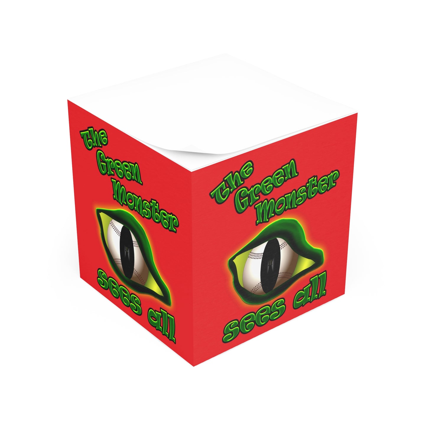 green monster - note cube (red)
