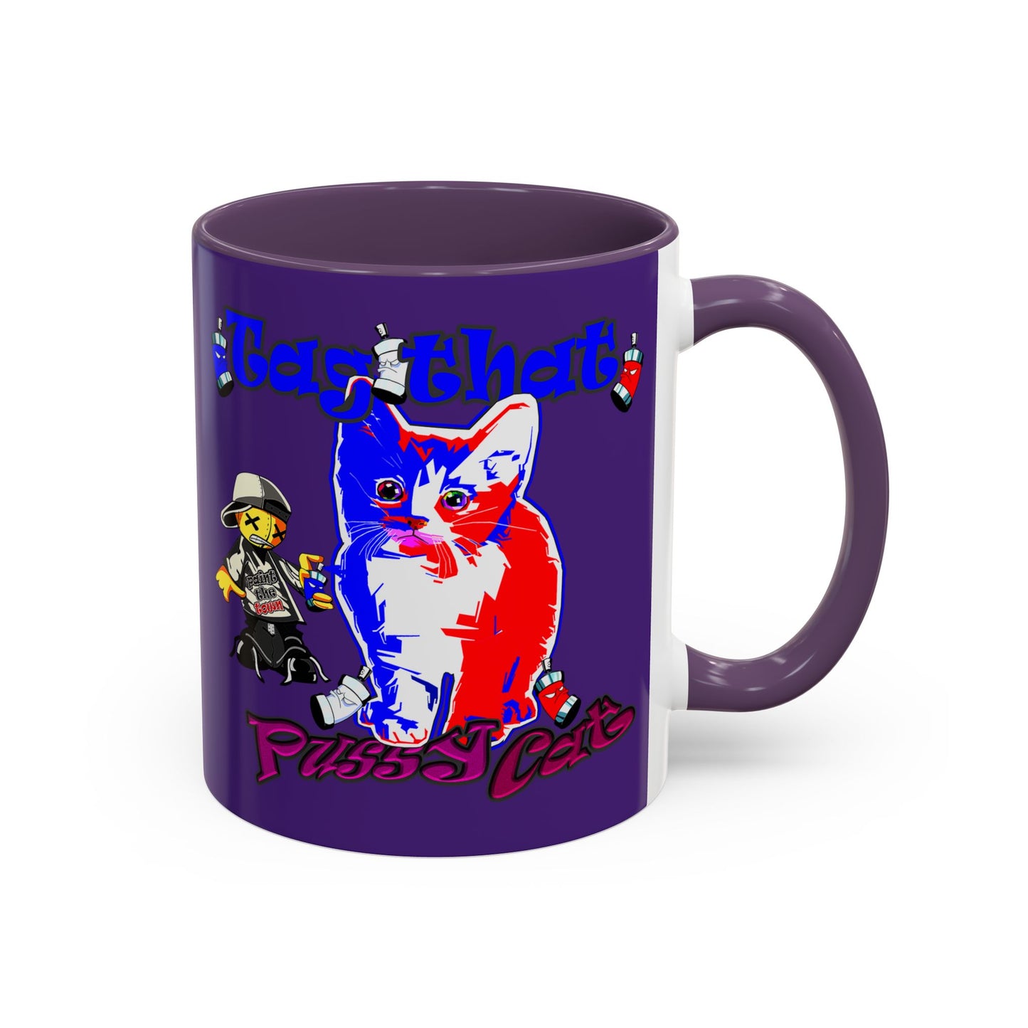 tag that - Accent Mug (purple)