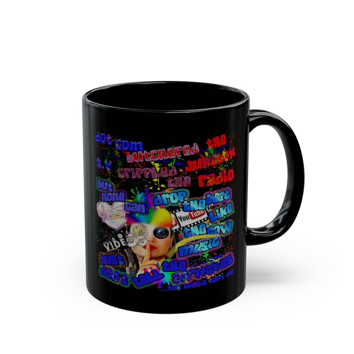 drop the beat - Black Mug