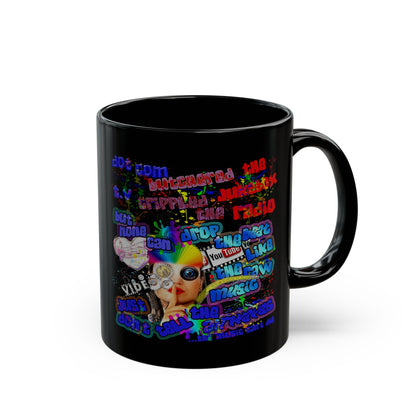 drop the beat - Black Mug