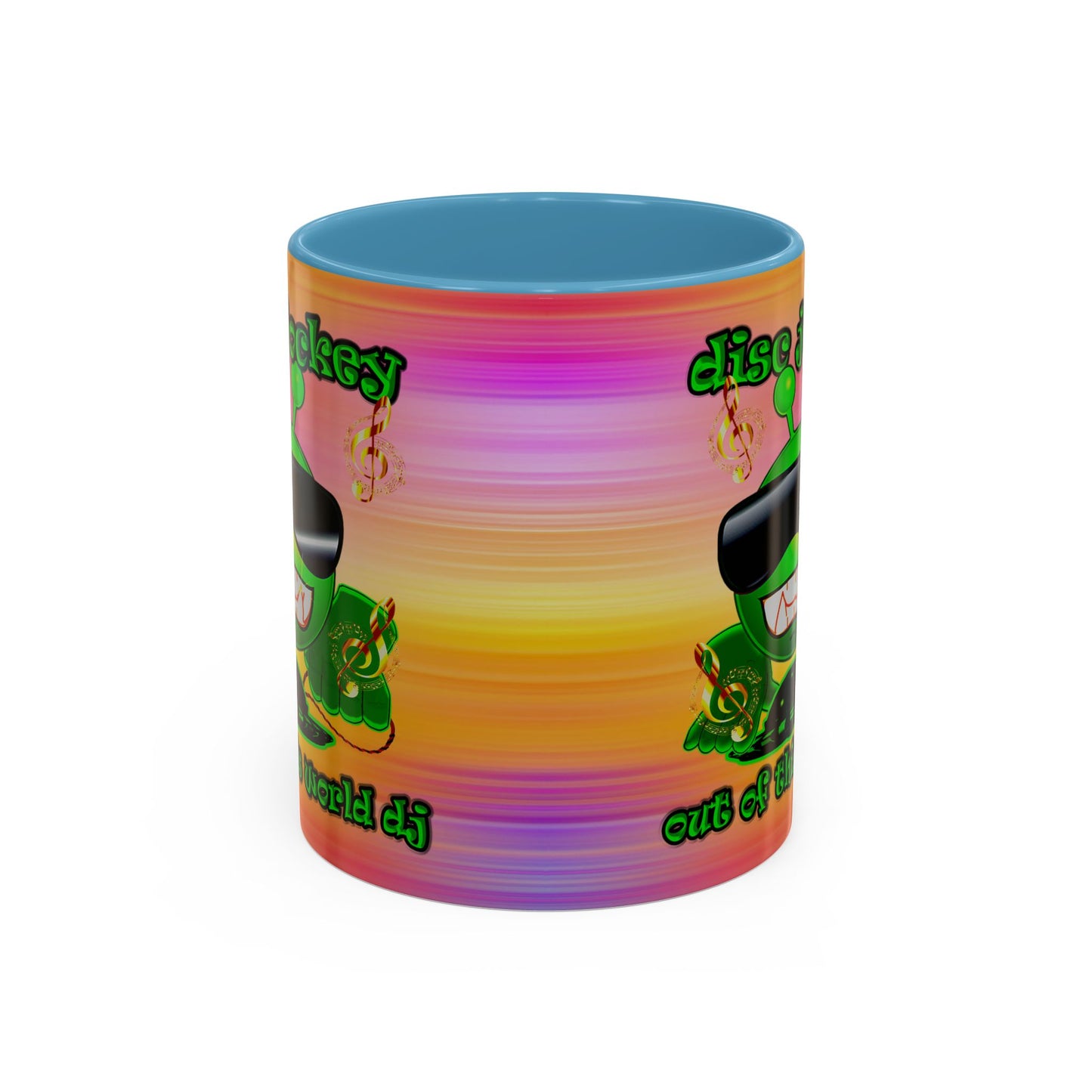 disc jockey - Accent Mug (color blur)