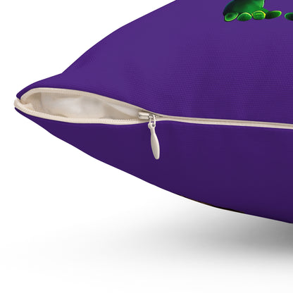 I don't care that your grey - Spun Polyester Square Pillow - (purple)
