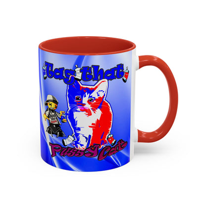 tag that - Accent Mug (blue-white wave)