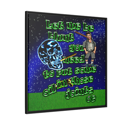 og - framed canvas art ('snoops' background)