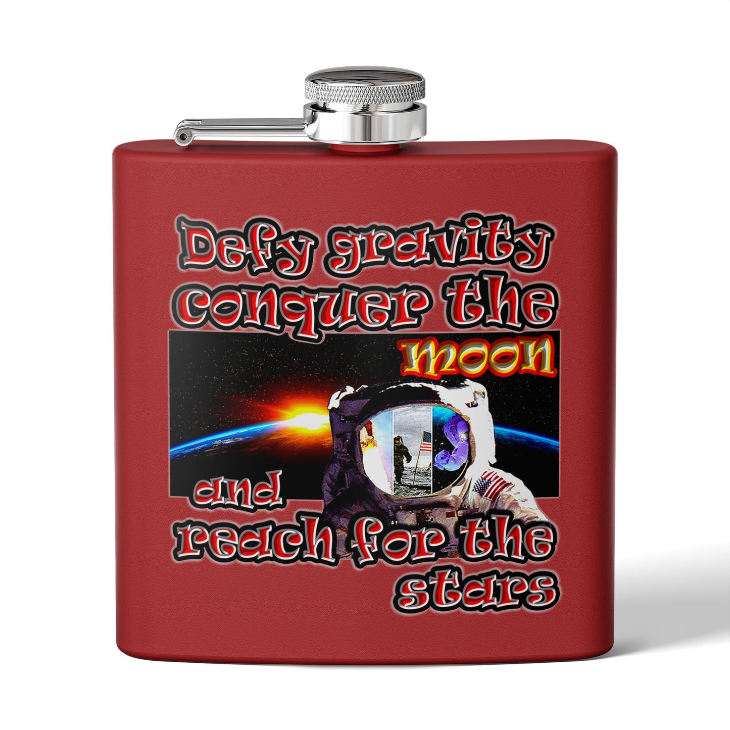 defy conquer reach - Stainless Steel Flask