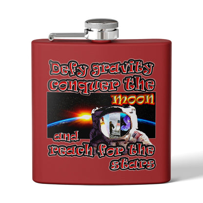 defy conquer reach - Stainless Steel Flask