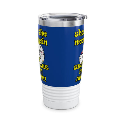 shoot the moon again - Ringneck Tumbler, 20oz (dark blue)