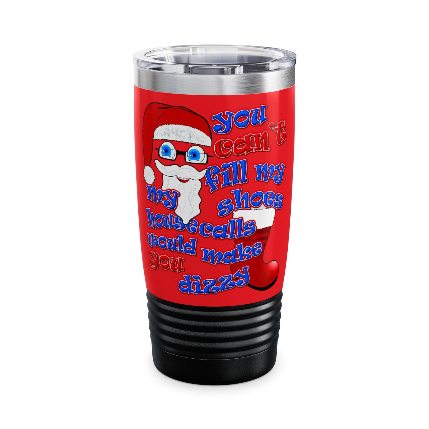 santa's shoes - Ringneck Tumbler, 20oz (red)