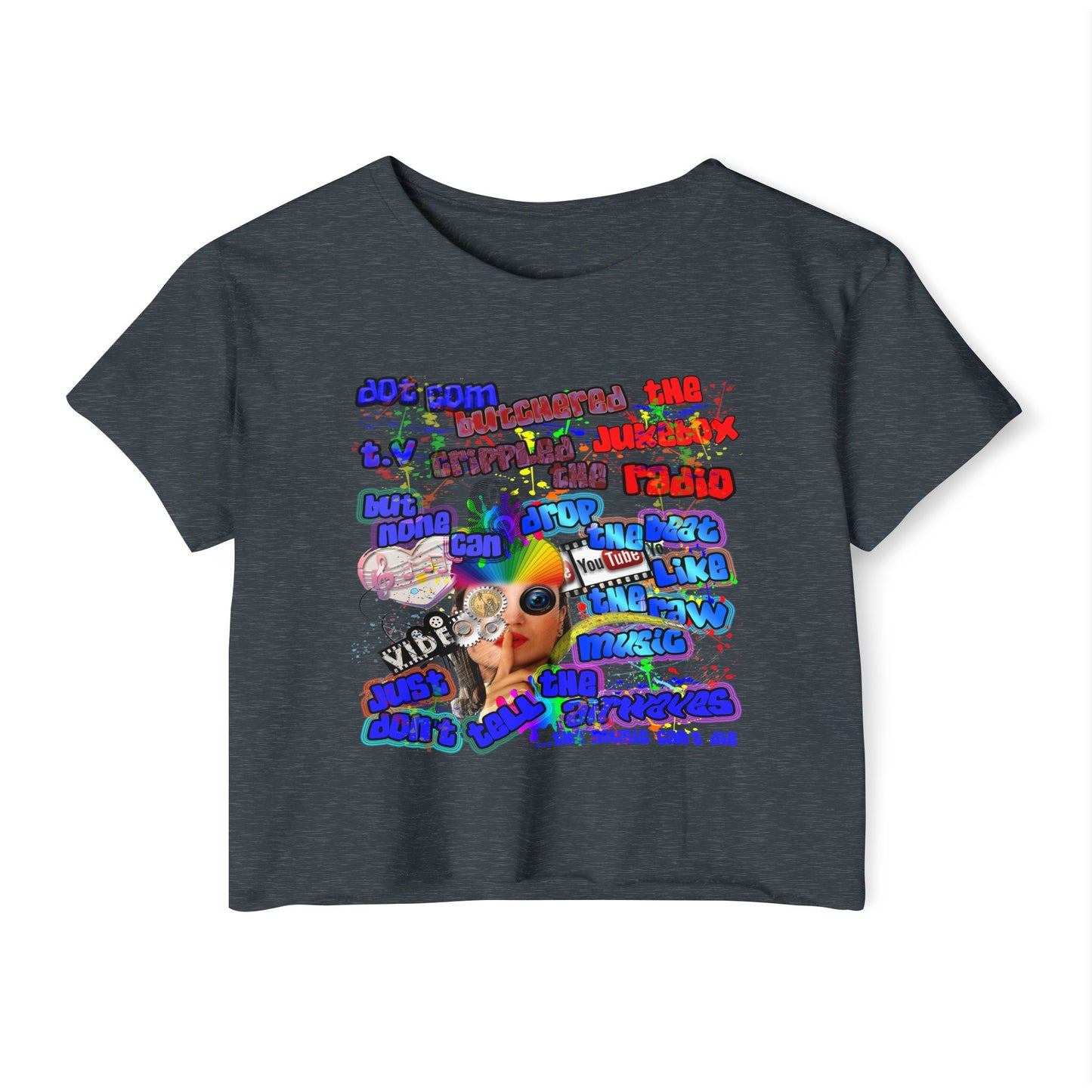 drop the beat - Women's Festival Crop Top
