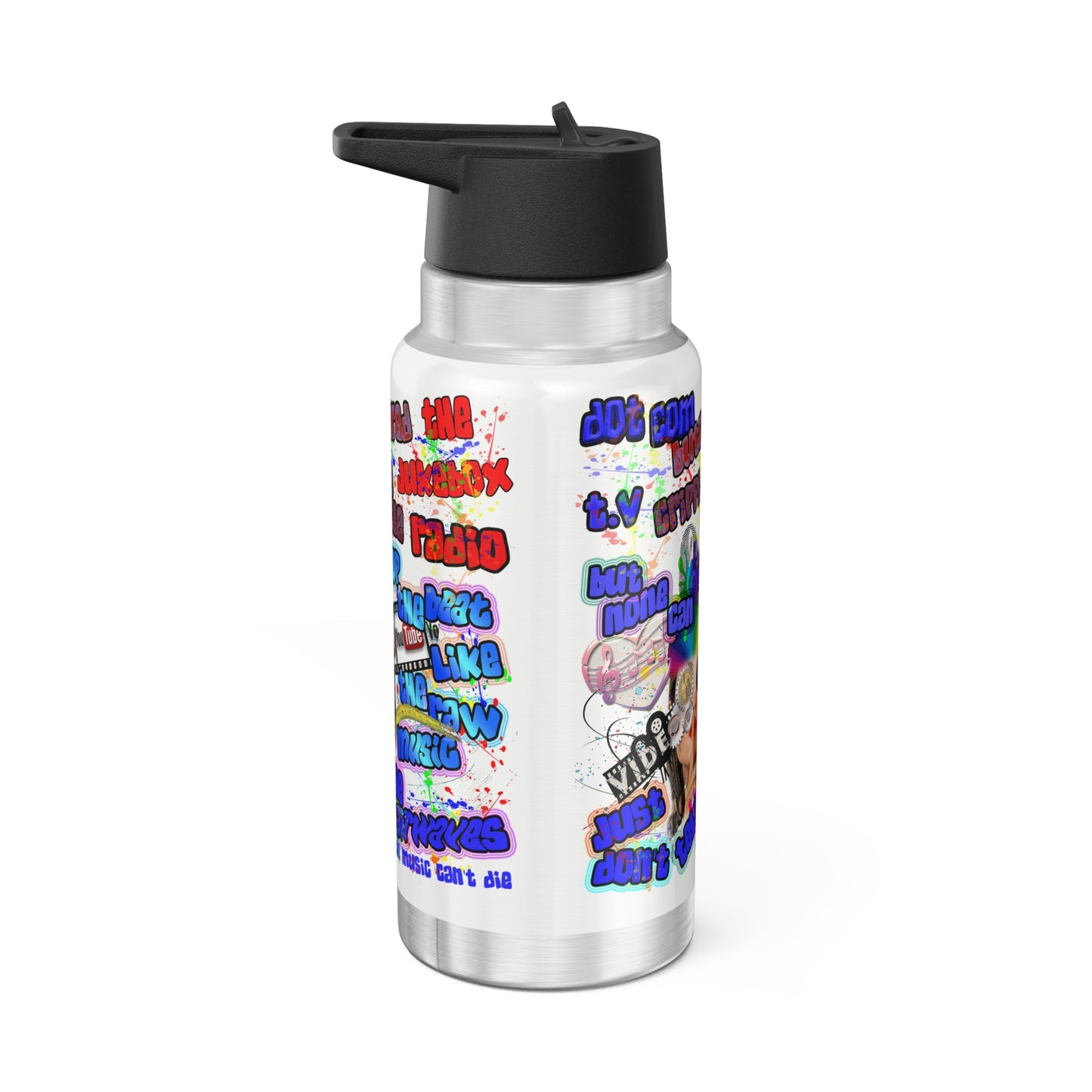 drop the beat - Gator Tumbler, 32oz (white)