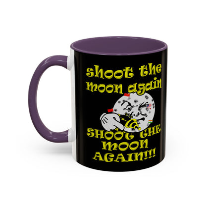 shoot the moon again - Accent Mug (black)