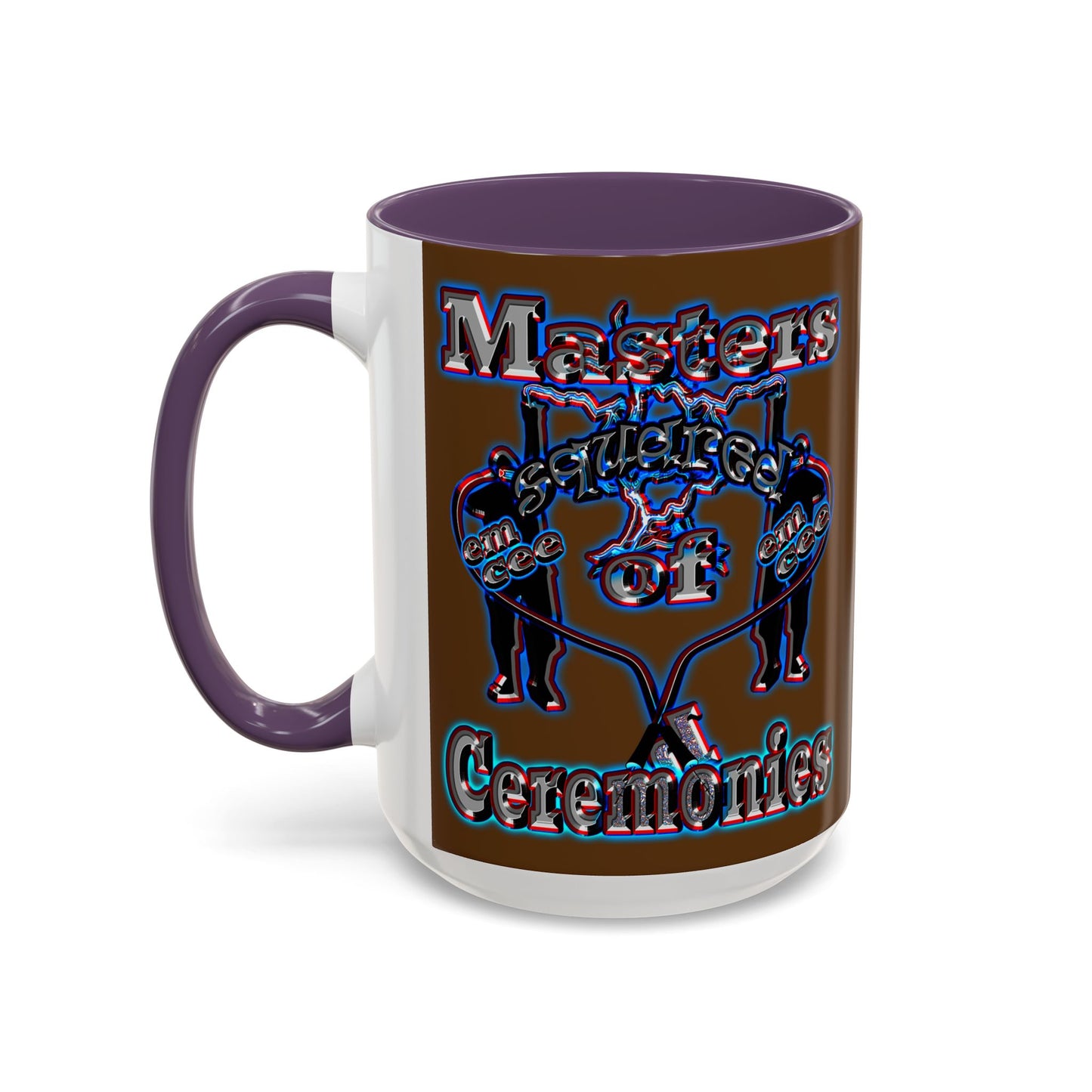 em cee squared - Accent Mug (brown)
