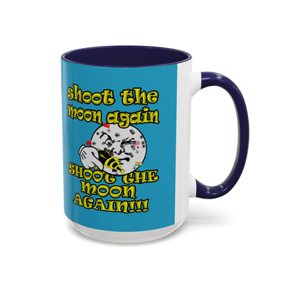 shoot the moon again - Accent Mug (turquoise)
