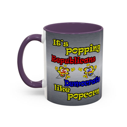 popping like popcorn - Accent Mug (brushed nickel)