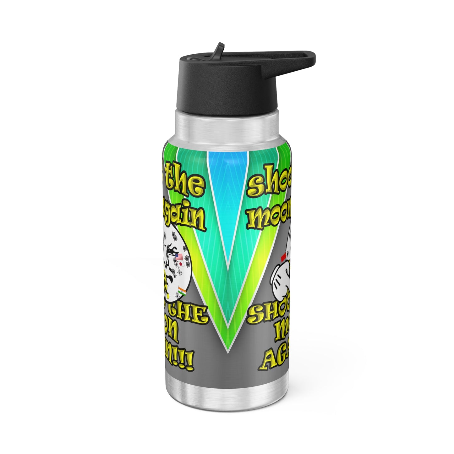 shoot the moon again - Gator Tumbler, 32oz  (rainbow split)