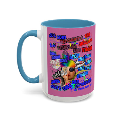 drop the beat - Accent Mug (light pink)