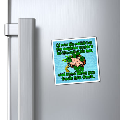 turtle race - Magnets - (faded blue)