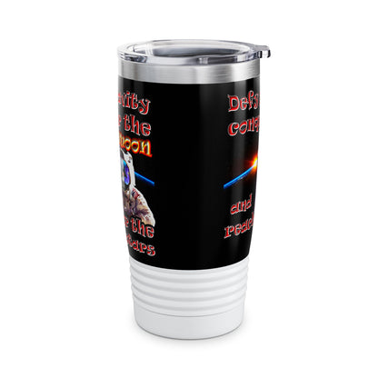 defy conquer reach - Ringneck Tumbler, 20oz (black)