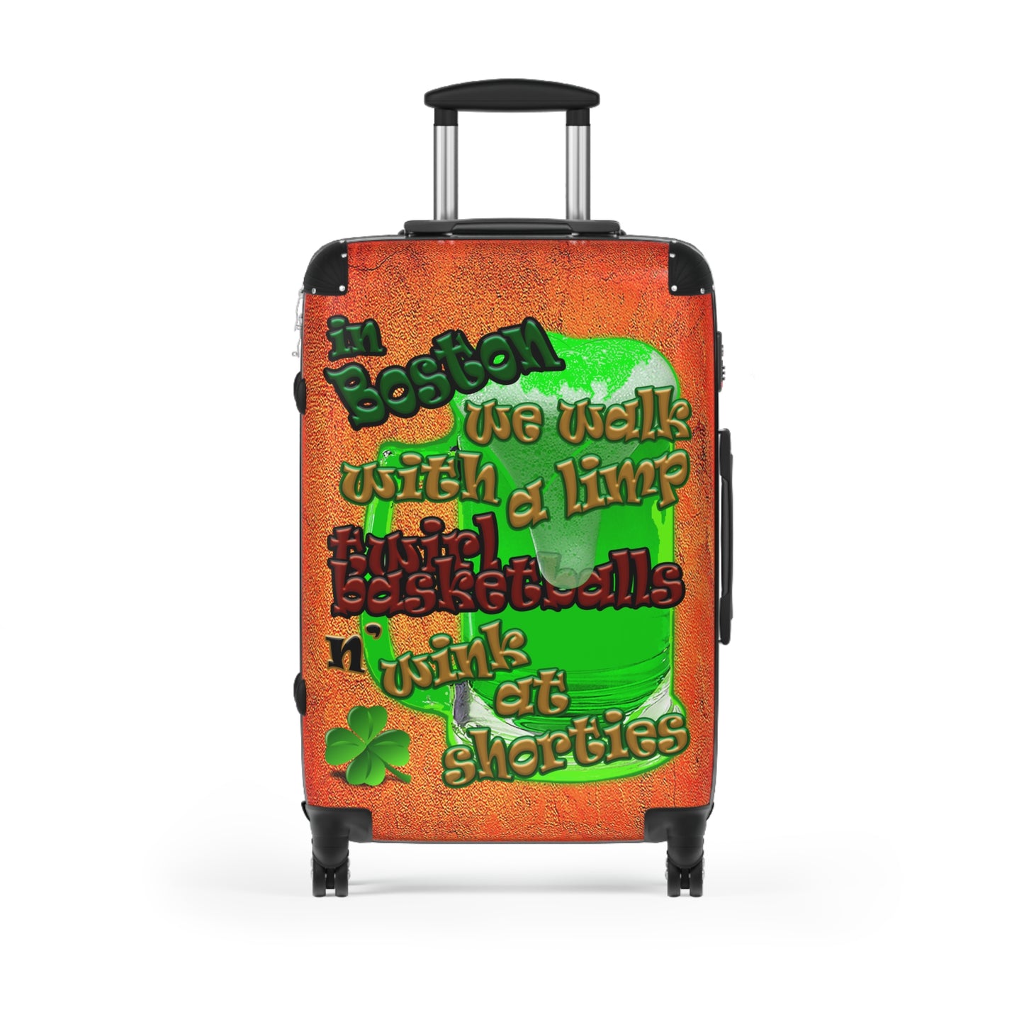 celtics logo - Suitcase (burnt orange)