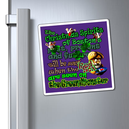 christmas spirits of boston - Magnets - (purple)