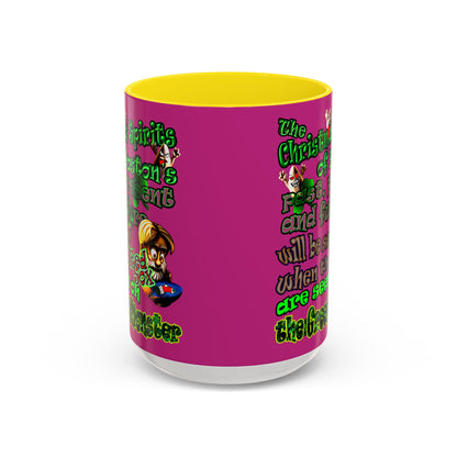 christmas spirits of boston - Accent Mug (pink)