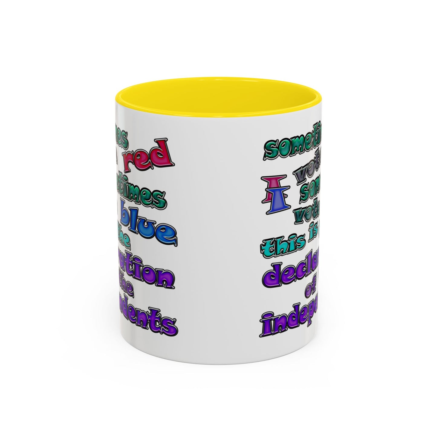 declaration of the independents - Accent Mug (white)