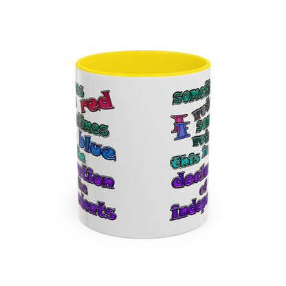 declaration of the independents - Accent Mug (white)