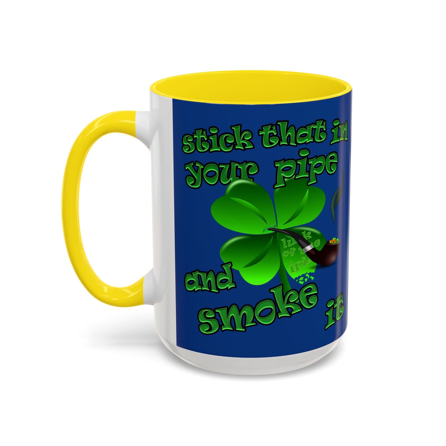 celtics logo - Accent Mug (dark blue)